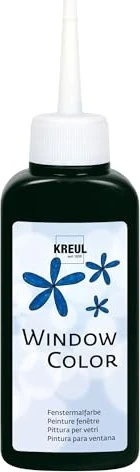 Kreul Window Color Glasmalfarbe, schwarz, 80ml