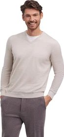 Falke Basic Apparel V-Ausschnitt Pullover beige mel. (Herren)