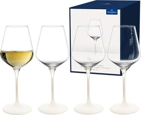 Villeroy & Boch Manufacture Rock Weißweinglas blanc, 4 Stück