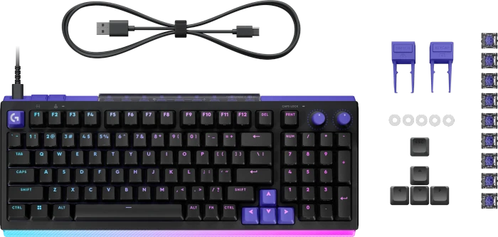 Logitech G512 X 98 TMR, schwarz, Dual-Swap analog/mechanisch, taktil, USB, DE