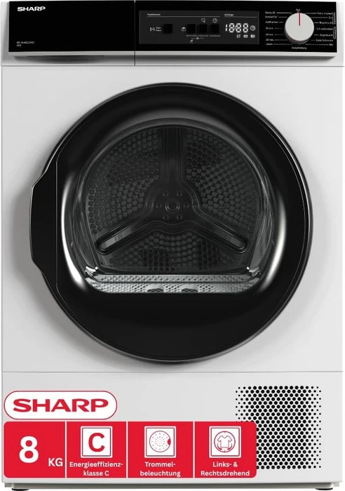 Sharp KD-NHA8G6TWC-DE Wärmepumpentrockner