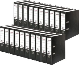 Falken Recycolor Ordner 2-Ring, 80mm, A4, schwarz, 20er-Pack