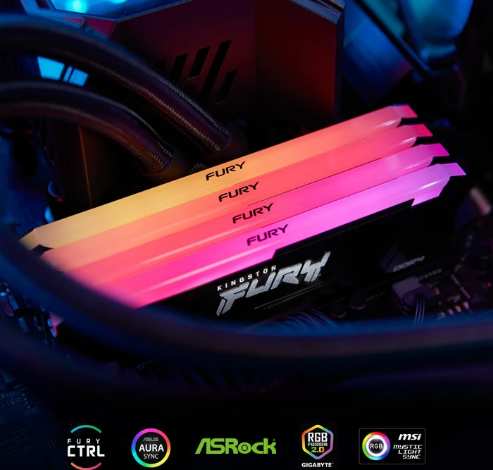 Kingston FURY Beast RGB UDIMM 32GB, DDR4-3600, CL18-22-22, 2RX8