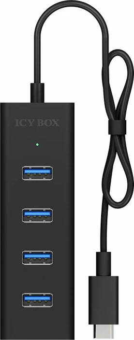 RaidSonic Icy Box IB-Hub1409-C3 USB-Hub, 4x USB-A 3.0, USB-C 3.0 [Stecker]