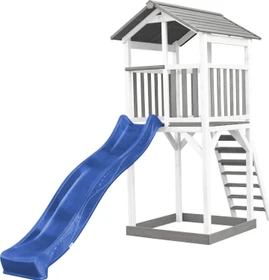Axi Spielturm Beach Tower mit Rutsche weiß/grau/blau