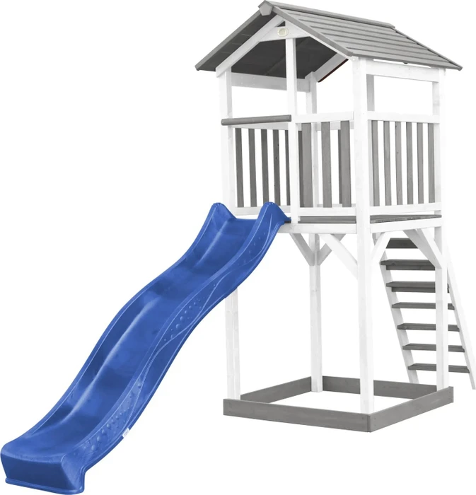 Axi Spielturm Beach Tower mit Rutsche weiß/grau/blau