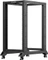 Lanberg Open Rack Series 19" Open Frame Rack 22HE, 4-Pfosten, mit Rollen, Flat Pack, tiefenverstellbar, 550-790mm, RAL 9004, 1000mm tief Vorschaubild