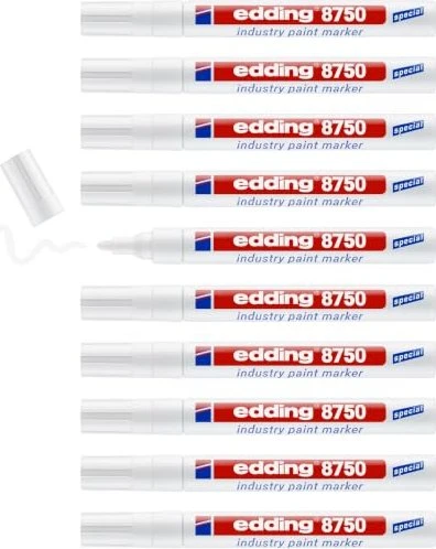 edding 8750 Lackmarker weiß, 10er-Pack