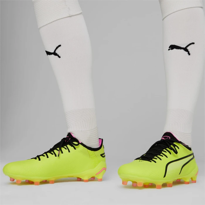 Puma King Ultimate FG/AG electric lime/puma black/poison pink (Damen)