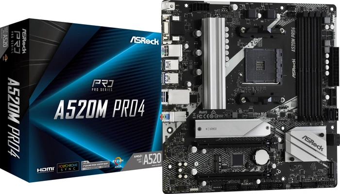 ASRock A520M Pro4 (AMD AM4)