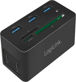 LogiLink USB 3.2 Gen 1 Mini-Dockingstation 10-Port, USB-C 3.0 [Stecker] (UA0370)
