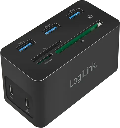 LogiLink USB 3.2 Gen 1 Mini-Dockingstation 10-Port, USB-C 3.0 [Stecker]