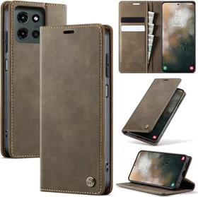 Owlhold Klapphülle für Motorola Edge 50 Fusion braun