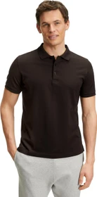 Falke Pima Poloshirt kurzarm braun (Herren)