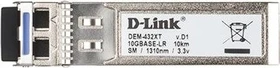 D-Link DEM-43x 10G LAN-Transceiver, LC-Duplex SM 10km, SFP+ (DEM-432XT)