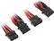 BitFenix Alchemy 4-Pin Molex auf 3x 4-Pin Molex 55cm, sleeved schwarz/rot Vorschaubild