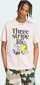 adidas Positivity Graphic T-Shirt kurzarm sandy pink (Herren)