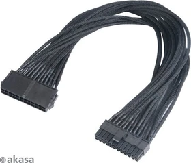 Akasa Flexa P24, 24-Pin ATX Verlängerungskabel, 400mm, sleeved schwarz (AK-CBPW06-40BK)