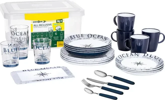 Brunner All Inclusive 36-teilig Geschirrset blue ocean