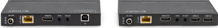 Digitus HDMI KVM Extender Set Extender HDBaseT 1.0, 4K, 60Hz, Cat6a/7/8, USB 2.0, 120m