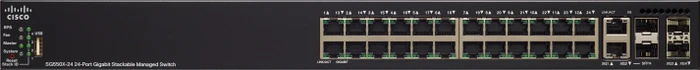 Cisco SG550X Rackmount Gigabit Managed Switch, 24x RJ-45, 2x SFP+, 2x RJ-45/SFP+
