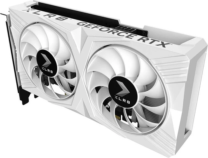 PNY GeForce RTX 4060 XLR8 Gaming Verto Overclocked White Edition, 8GB GDDR6, HDMI, 3x DP