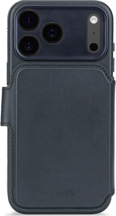 Decoded Leather Detachable Wallet Case für Apple iPhone 17 Pro navy shadow