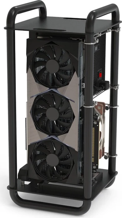 Streacom DA6 Open Frame, schwarz, Mini-ITX