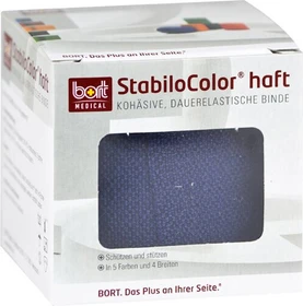 Bort Medical StabiloColor haft Bandage blau, 4cm x 5m, 1 Stück