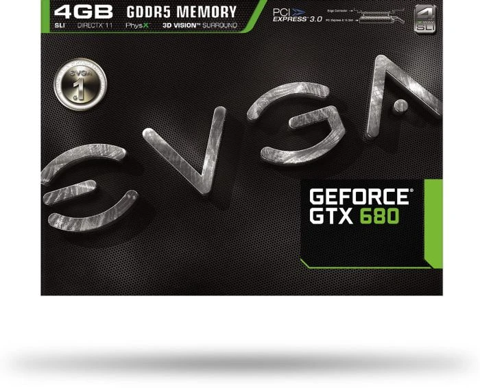 EVGA GeForce GTX 680, 4GB GDDR5, 2x DVI, HDMI, DP