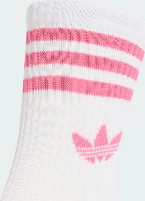 adidas 3-Streifen Crew Socken bliss pink/clear pink/pink fusion, 3 Paare