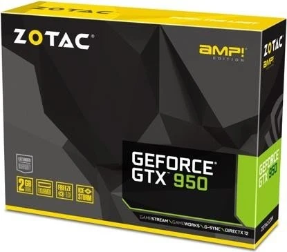 Zotac GeForce GTX 950 AMP!, 2GB GDDR5, 2x DVI, HDMI, DP