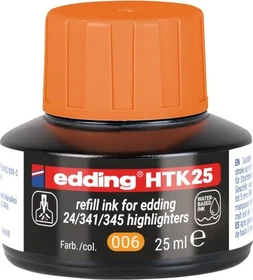 edding HTK25 Textmarker Tintenflasche orange, 25ml