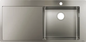 Hansgrohe S71 S715-F450 450 flächenbündig Becken rechts edelstahl