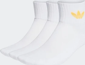 adidas Mid-Cut Crew Socken white/vivid pink/active purple/solar gold, 3 Paare