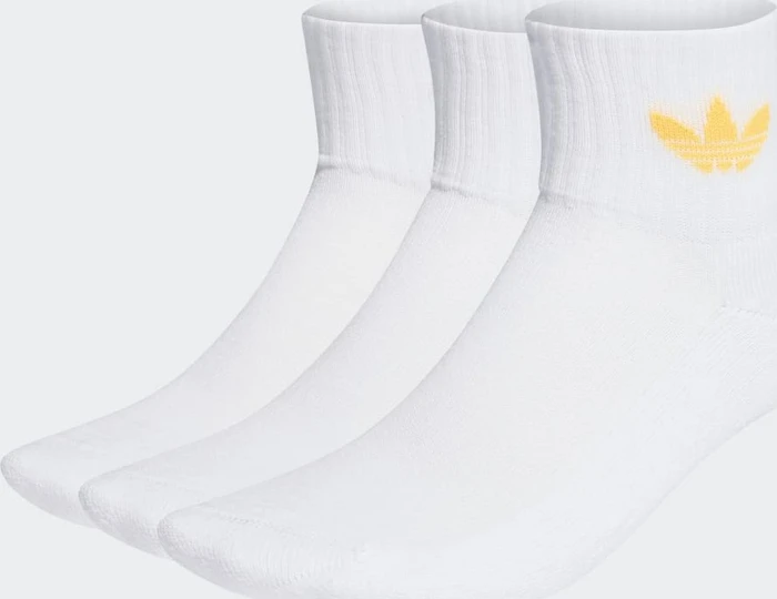 adidas Mid-Cut Crew Socken white/vivid pink/active purple/solar gold, 3 Paare