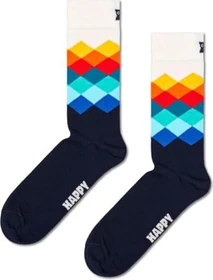 Happy Socks Faded Diamond Socken marineblau