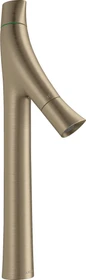 Hansgrohe Axor Starck Organic 240 Waschbeckenarmatur mit Ablaufgarnitur brushed nickel