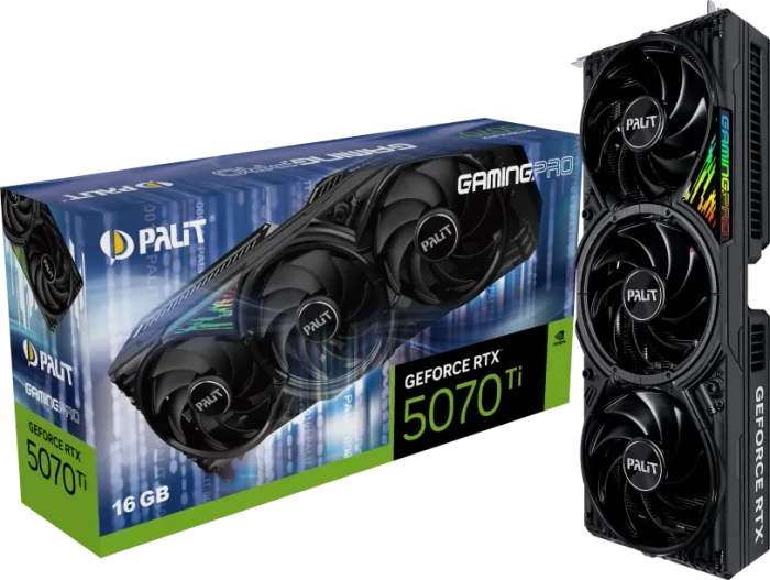 Palit GeForce RTX 5070 Ti GamingPro, 16GB GDDR7, HDMI, 3x DP