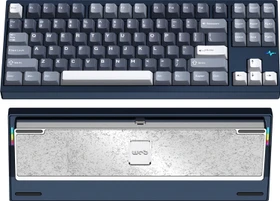 Wobkey Crush 80 Reboot Pro, Navy, LEDs RGB, Kailh Cocoa, USB/Bluetooth, US