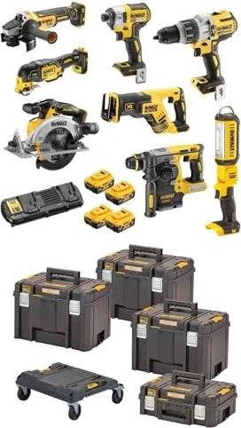 DeWalt DCK853P4T Kombopack Akku-Maschinenset inkl. Koffer + 4 Akkus 5.0Ah + Zubehör