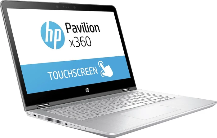 HP Pavilion x360 14-ba081ng, silber, Core i3-7100U, 8GB RAM, 256GB SSD, DE