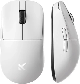 Mchose L7 Pro 8K Lightweight Wireless Gaming Mouse, weiß, USB/Bluetooth (HW-L7-3KH)