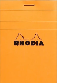 Rhodia Basics Notizblock N°11, A7, kariert, orange, 80 Blatt, 10er-Pack