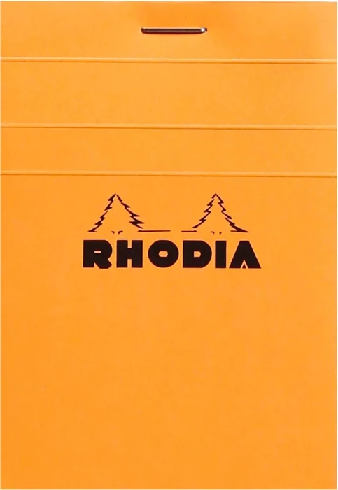 Rhodia Basics Notizblock N°11, A7, kariert, orange, 80 Blatt, 10er-Pack
