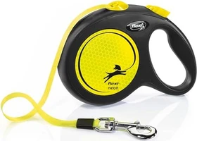 flexi New Neon L, Gurt, 5m, Neongelb