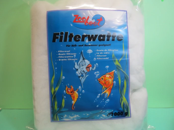 Zoobest Filterwatte weiß, 1kg (01135)