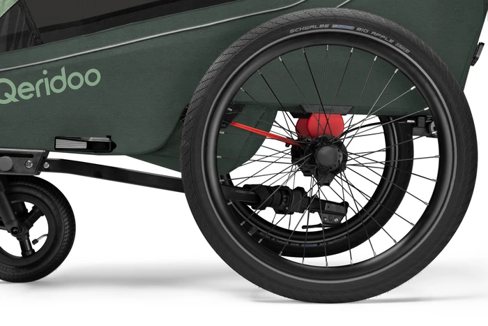 Qeridoo Kidgoo 2 Fahrradanhänger forest green (Modell 2026)