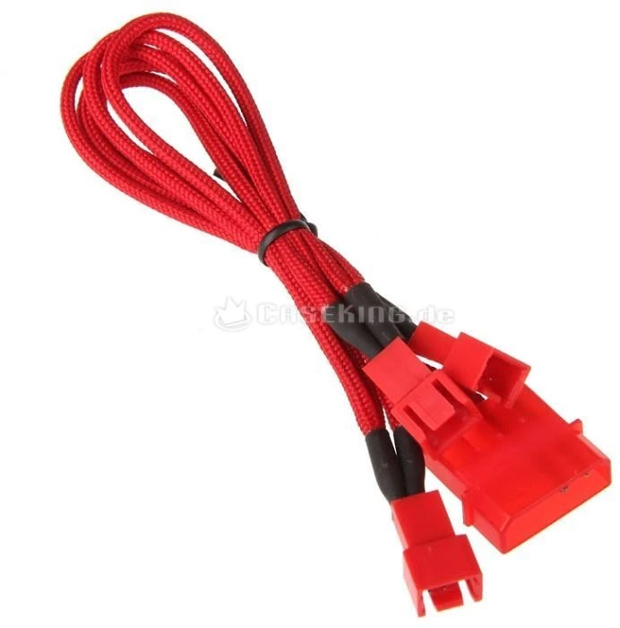 BitFenix sleeved, rot