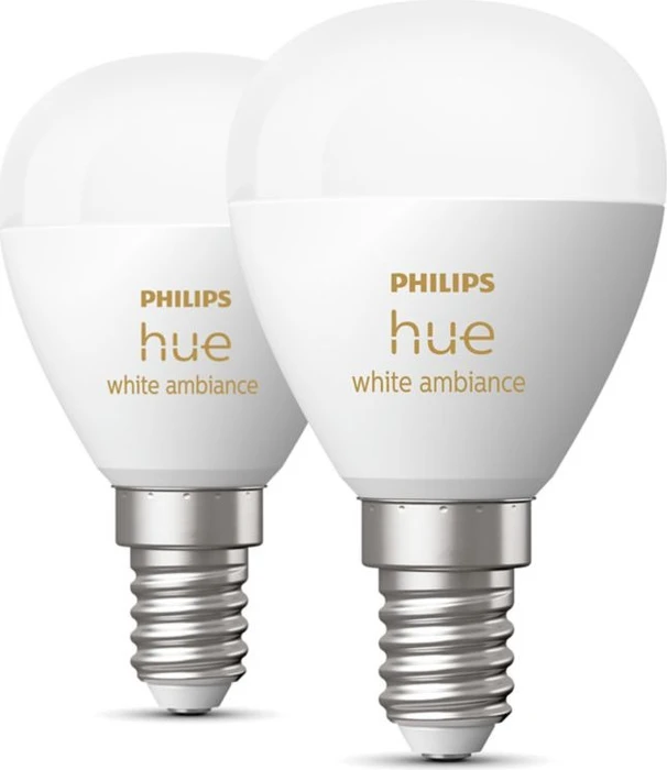 Philips Hue White Ambiance 470 LED-Bulb E14 5.1W, 2 Stück